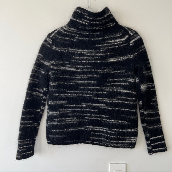 Banana Republic Spacedye Rib T Alpaca Wool Blend Pullover Turtleneck Sweater - Picture 9 of 11